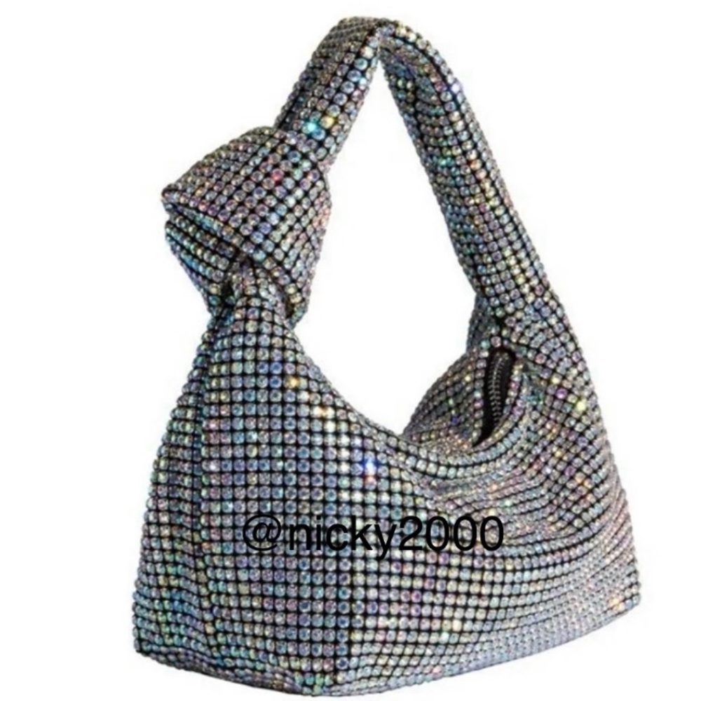 Crystal Top Handle NWT Madison West Rhinestone Handbag
